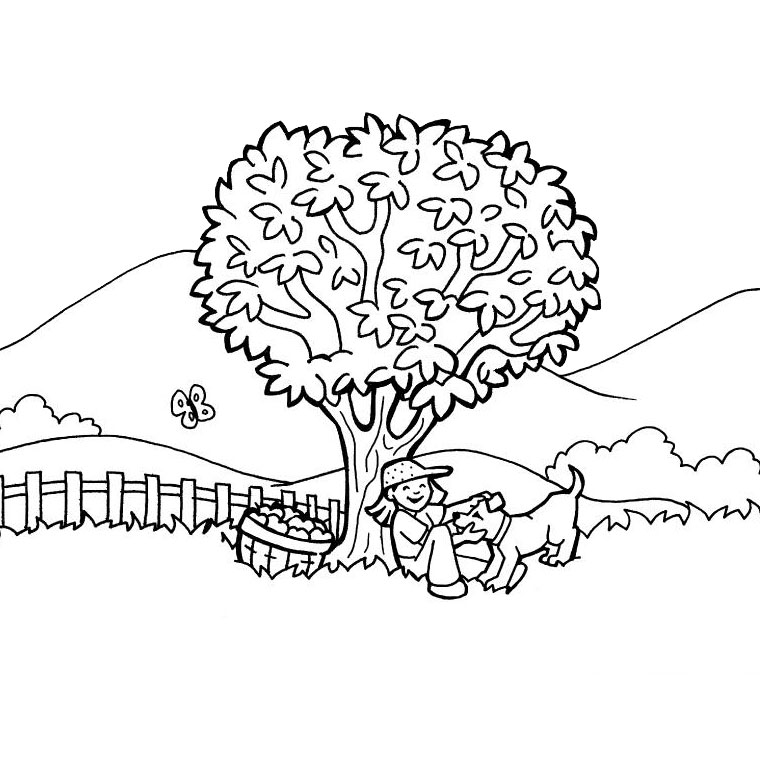 Coloring page: Countryside (Nature) #165453 - Free Printable Coloring Pages
