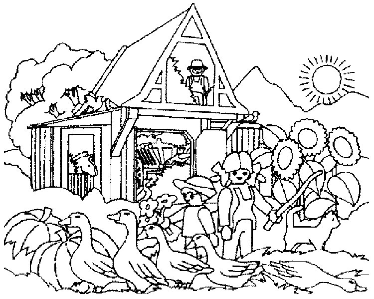 Coloring page: Countryside (Nature) #165470 - Free Printable Coloring Pages