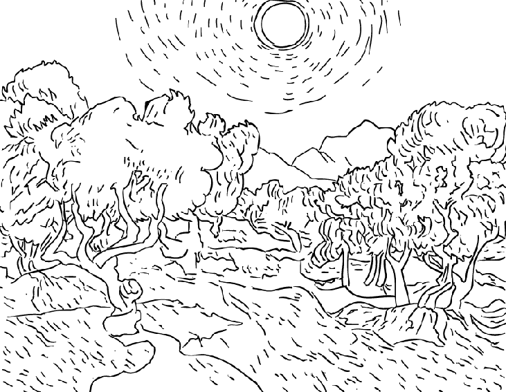 Coloring page: Countryside (Nature) #165472 - Free Printable Coloring Pages