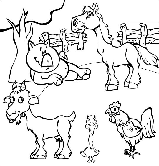 Coloring page: Countryside (Nature) #165485 - Free Printable Coloring Pages