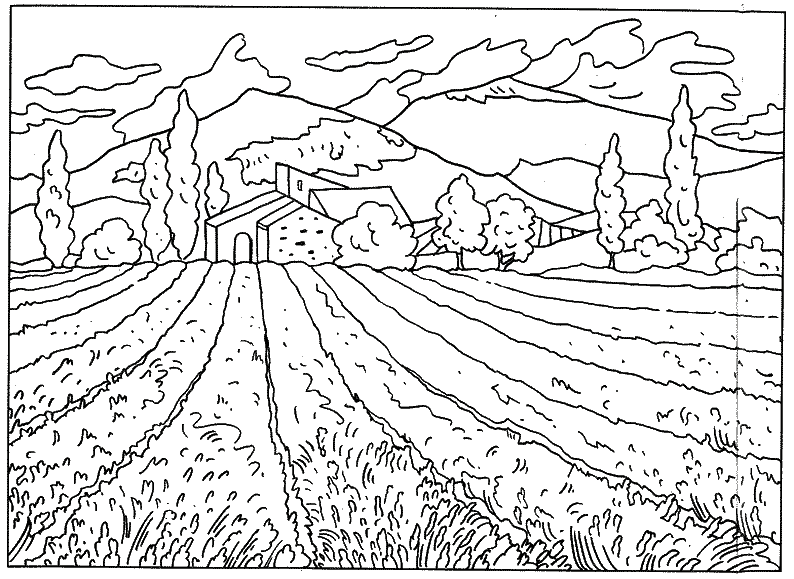 Coloring page: Countryside (Nature) #165507 - Free Printable Coloring Pages