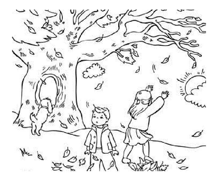 Coloring page: Fall season (Nature) #164039 - Free Printable Coloring Pages