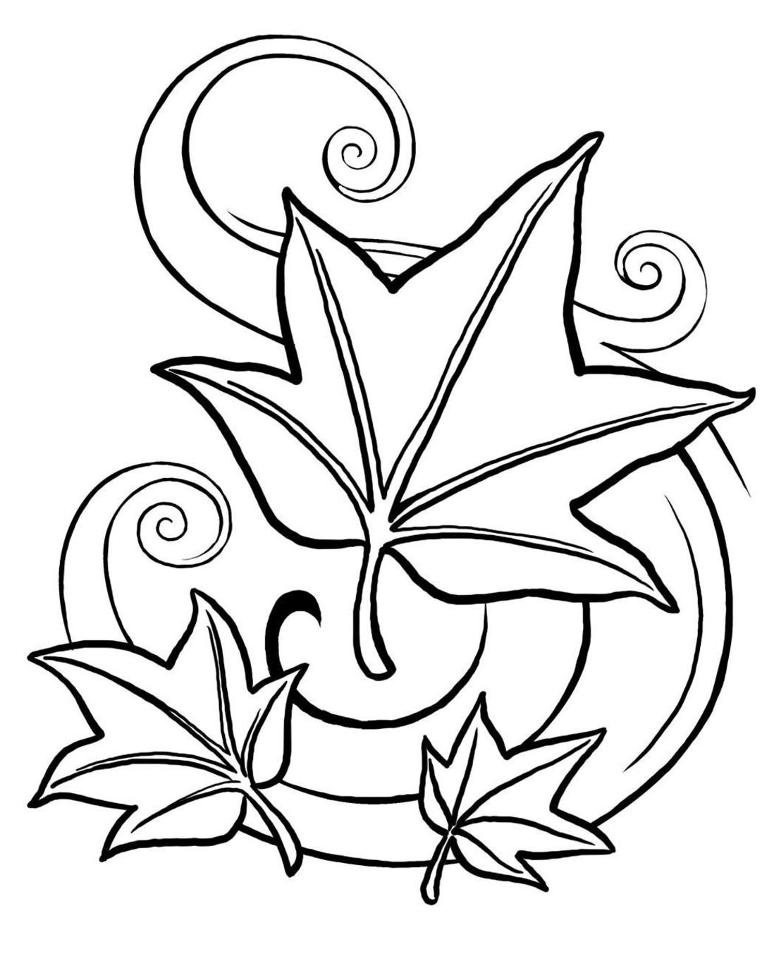 Coloring page: Fall season (Nature) #164042 - Free Printable Coloring Pages