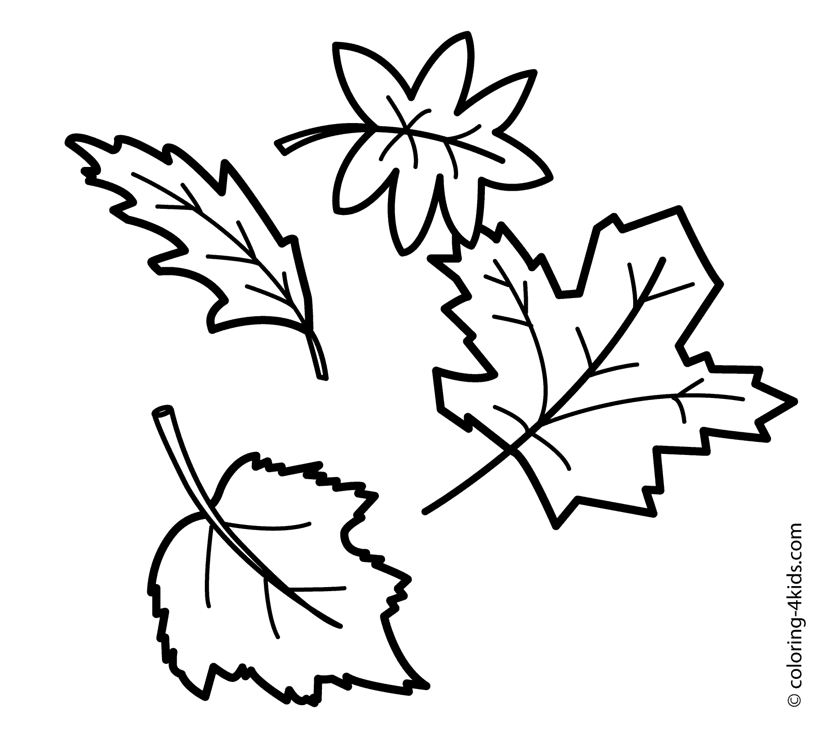 Drawings Fall season Nature – Printable coloring pages