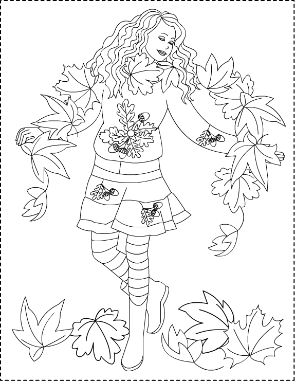 Coloring page: Fall season (Nature) #164053 - Free Printable Coloring Pages