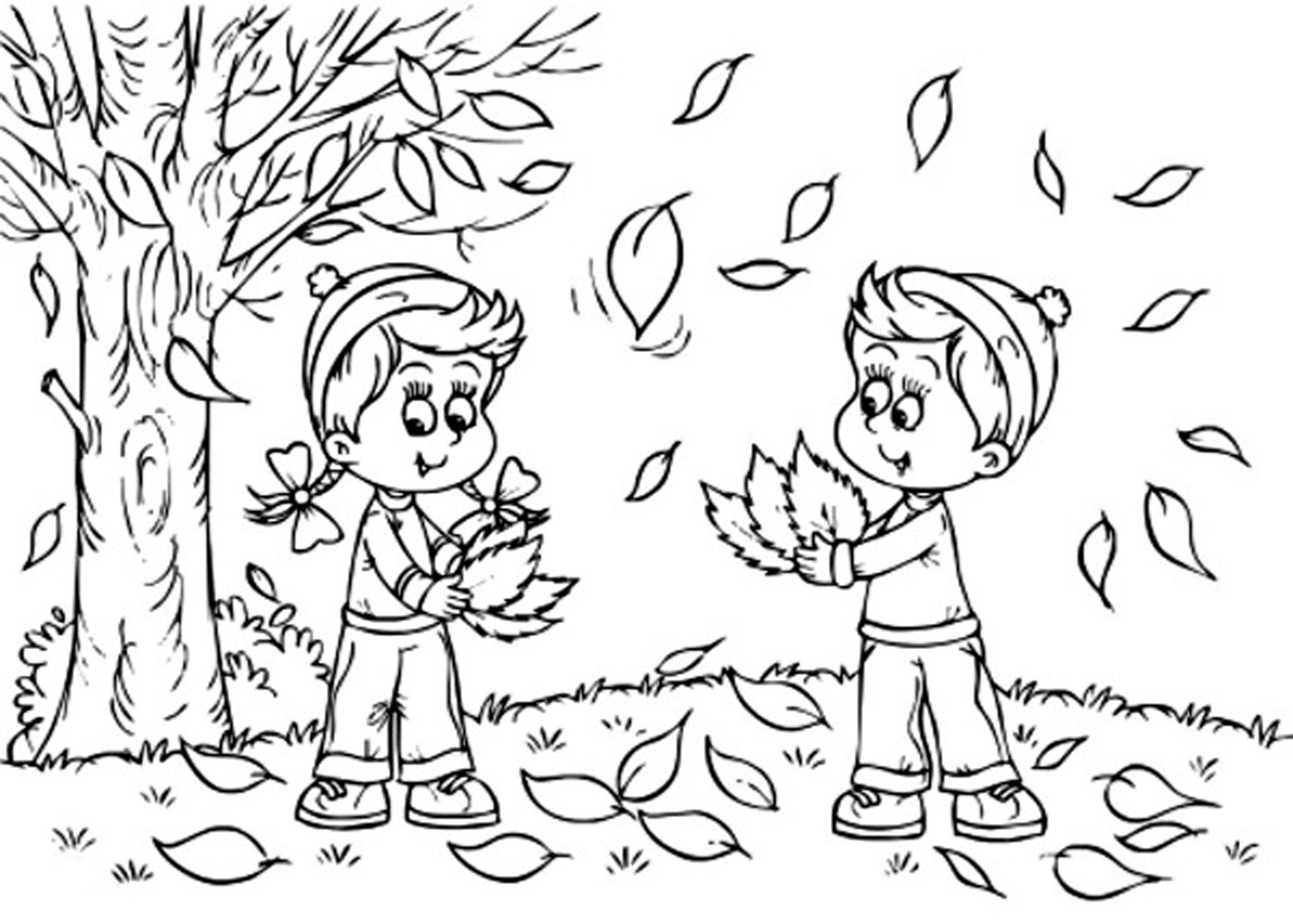 Fall season #164054 (Nature) - Printable coloring pages