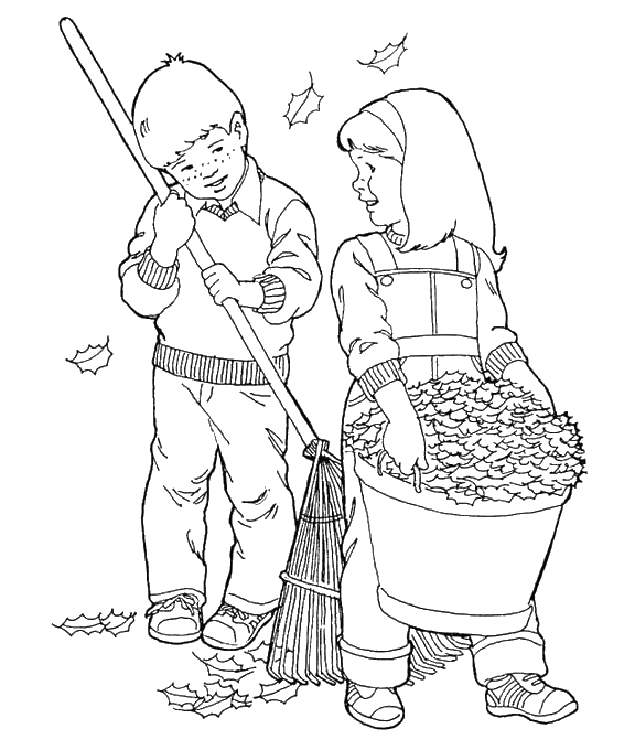 Coloring page: Fall season (Nature) #164068 - Free Printable Coloring Pages