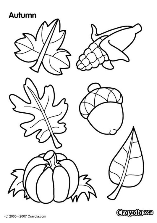 Coloring page: Fall season (Nature) #164073 - Free Printable Coloring Pages