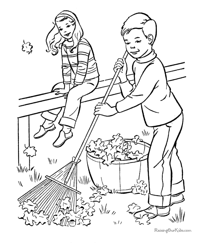 Coloring page: Fall season (Nature) #164099 - Free Printable Coloring Pages