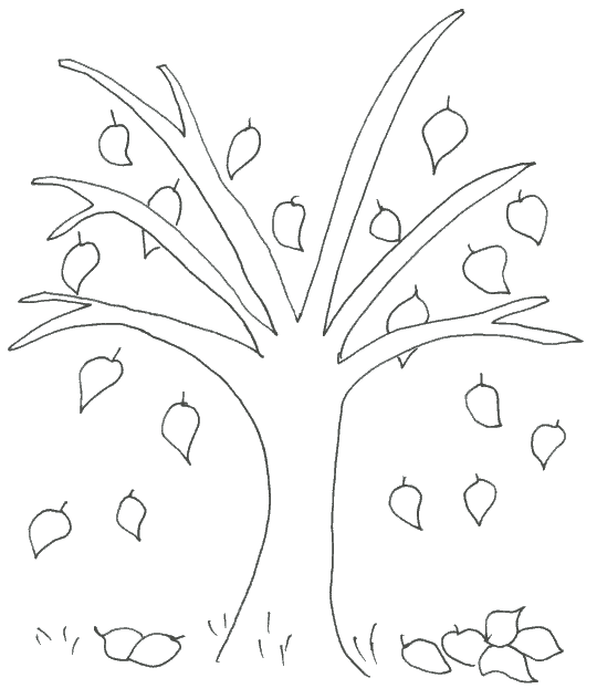 Coloring page: Fall season (Nature) #164110 - Free Printable Coloring Pages