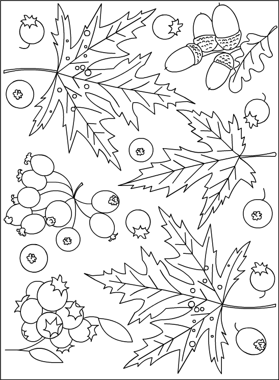 Coloring page: Fall season (Nature) #164165 - Free Printable Coloring Pages