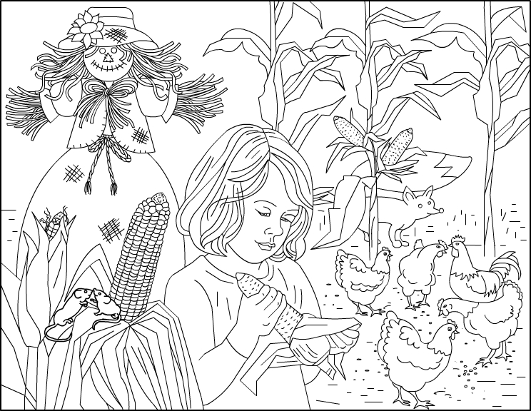 Coloring page: Fall season (Nature) #164192 - Free Printable Coloring Pages