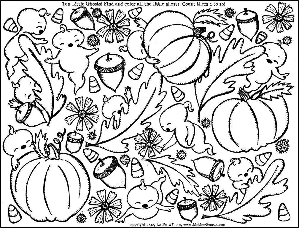 free printable fall coloring pages for preschoolers