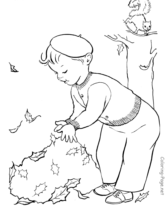 Coloring page: Fall season (Nature) #164216 - Free Printable Coloring Pages