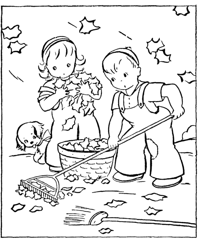 Coloring page: Fall season (Nature) #164217 - Free Printable Coloring Pages