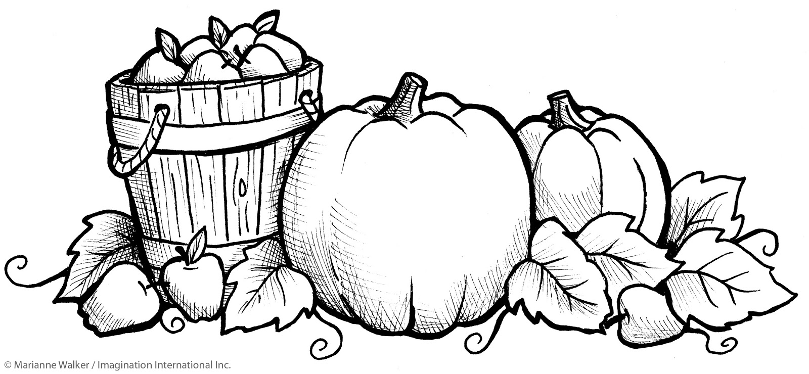 Drawing Fall season 20 Nature – Printable coloring pages