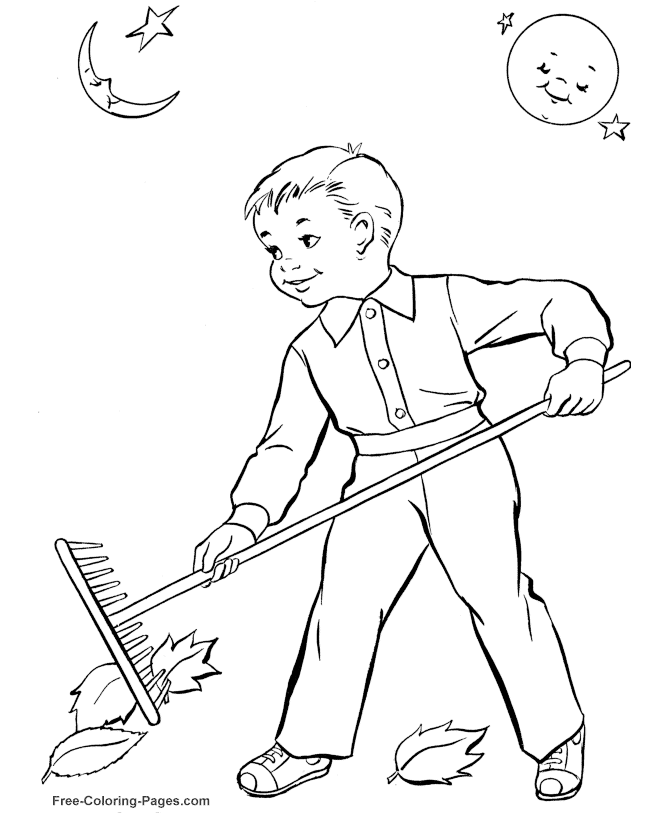 Coloring page: Fall season (Nature) #164248 - Free Printable Coloring Pages