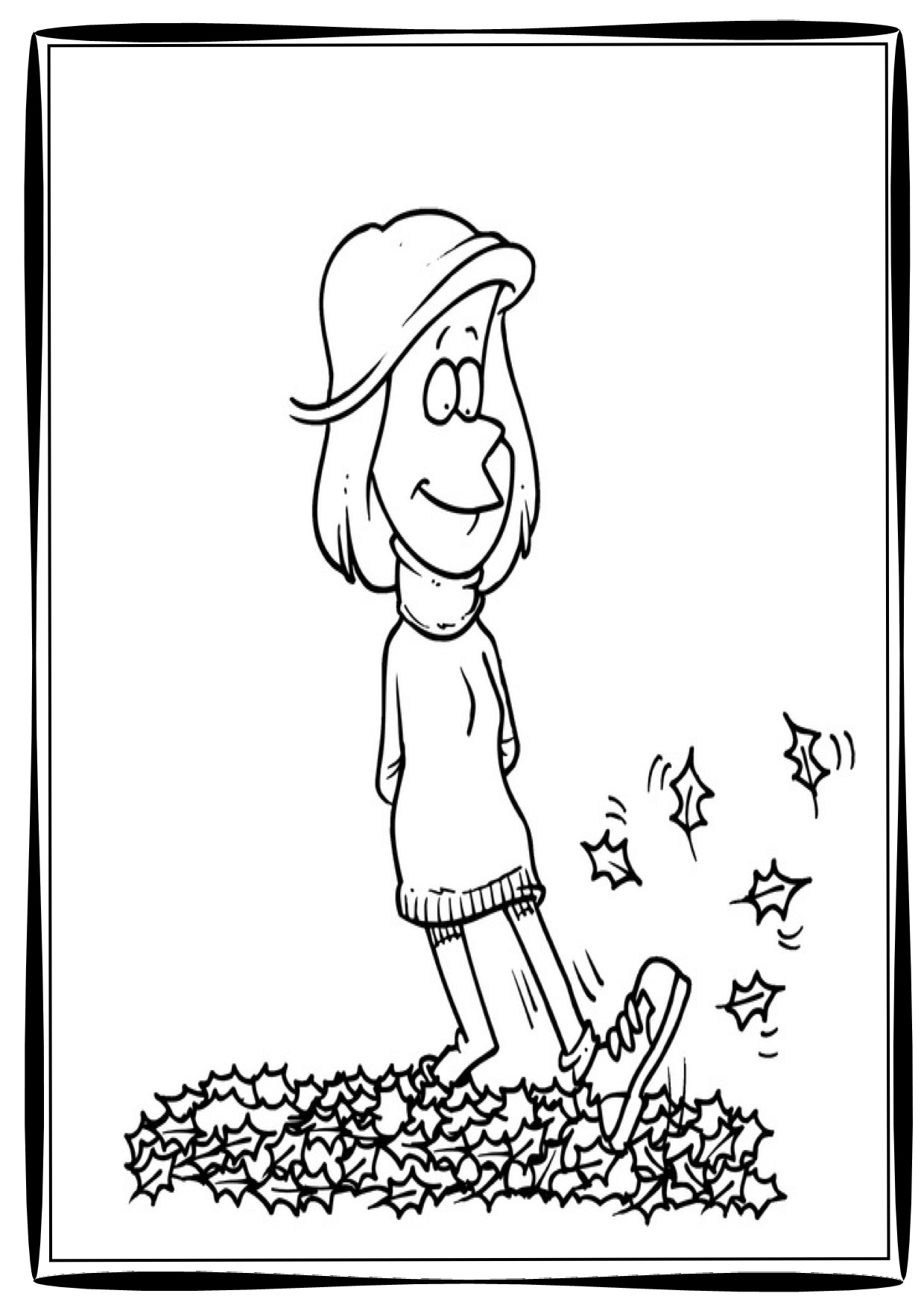 Coloring page: Fall season (Nature) #164281 - Free Printable Coloring Pages