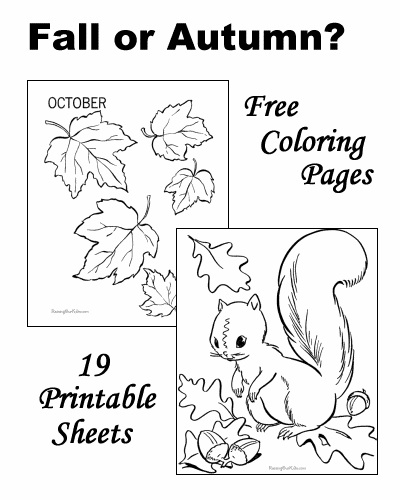 Drawing Fall season #164313 (Nature) – Printable coloring pages