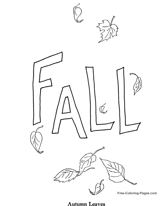 Coloring page: Fall season (Nature) #164319 - Free Printable Coloring Pages