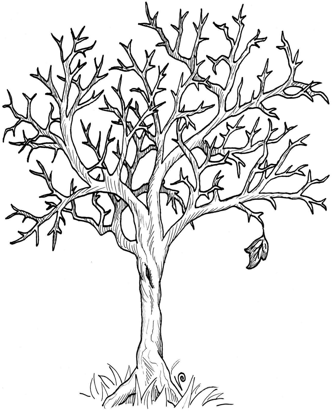 Coloring page: Fall season (Nature) #164333 - Free Printable Coloring Pages