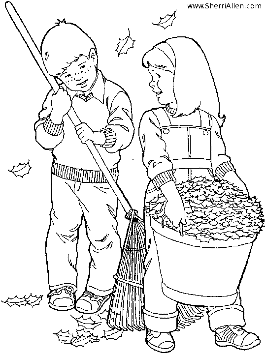 Coloring page: Fall season (Nature) #164353 - Free Printable Coloring Pages