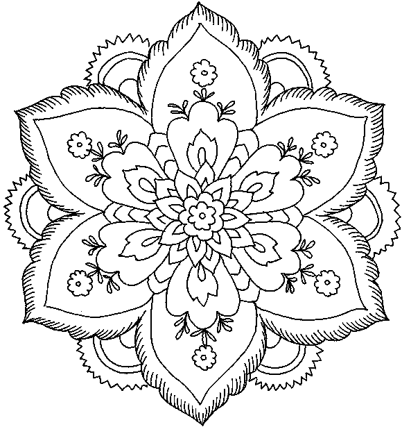 Coloring page: Flowers (Nature) #155007 - Free Printable Coloring Pages