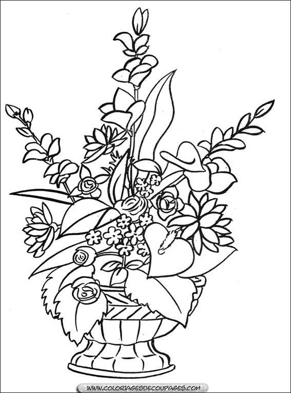 Coloring page: Flowers (Nature) #155024 - Free Printable Coloring Pages