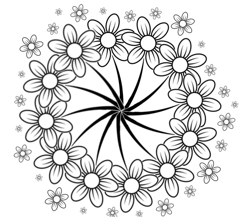 Coloring page: Flowers (Nature) #155029 - Free Printable Coloring Pages