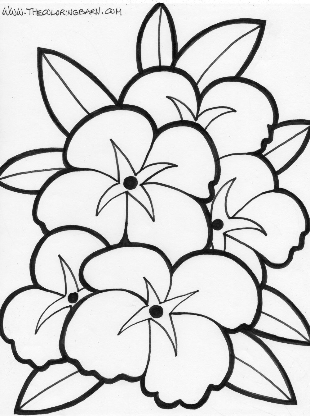Coloring page: Flowers (Nature) #155030 - Free Printable Coloring Pages