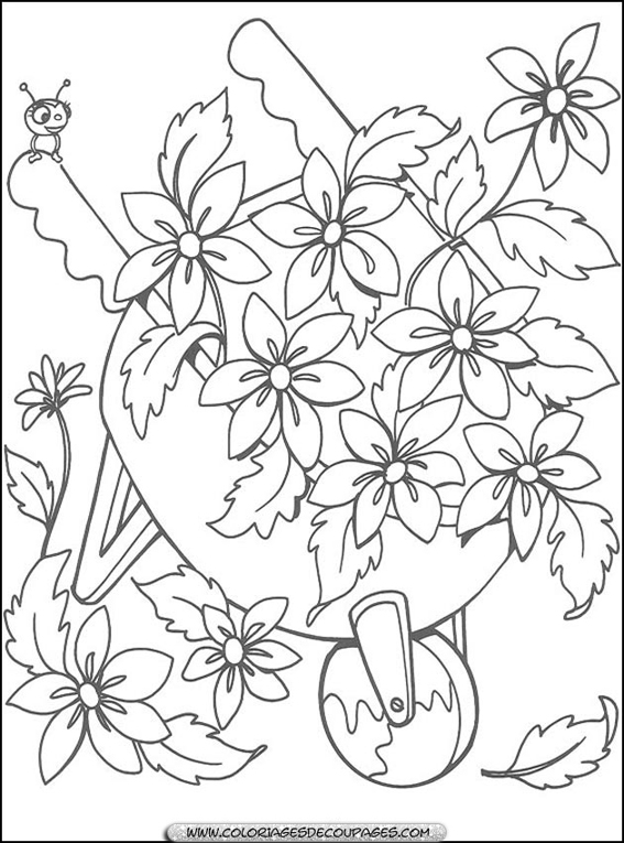 Coloring page: Flowers (Nature) #155050 - Free Printable Coloring Pages