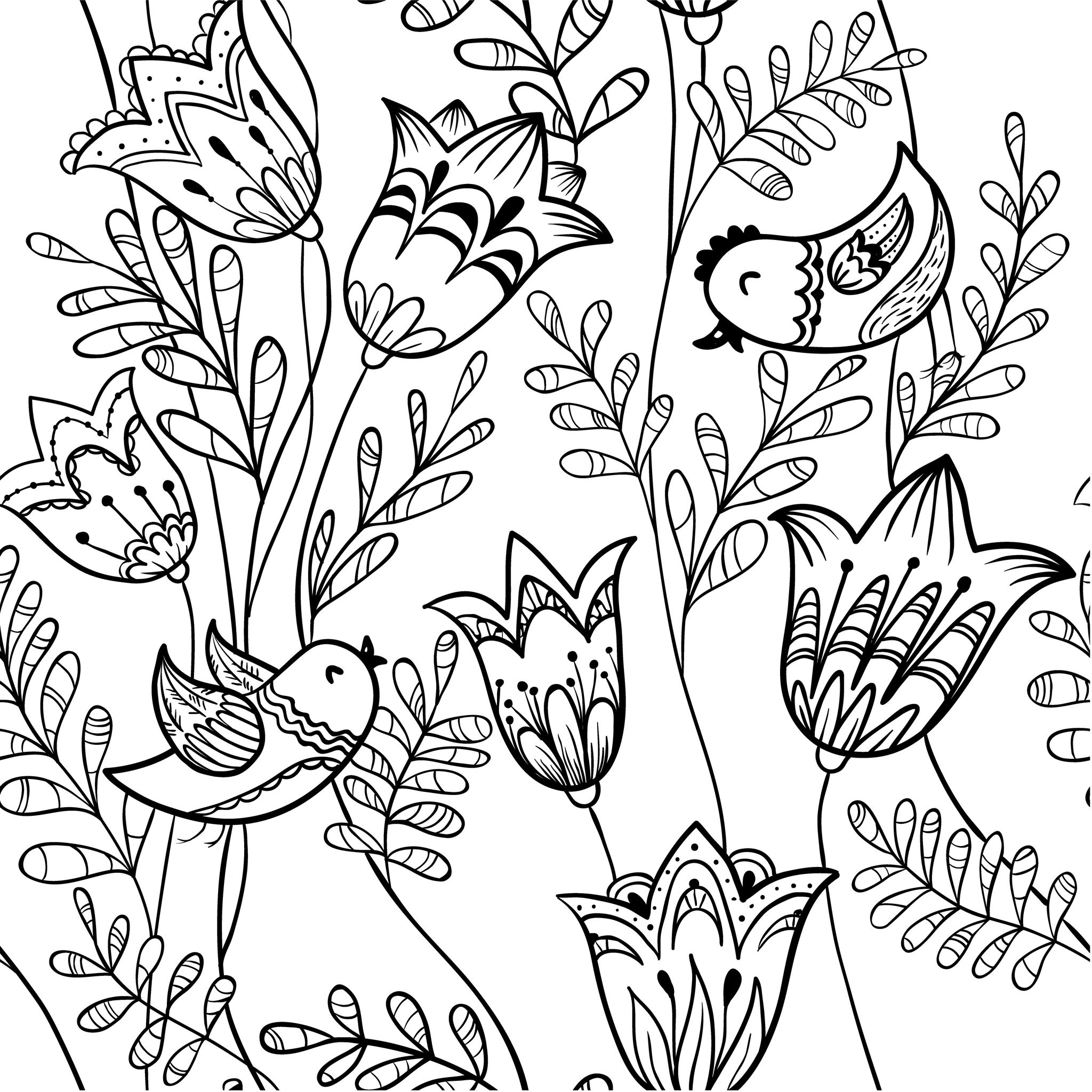 Coloring page: Flowers (Nature) #155053 - Free Printable Coloring Pages