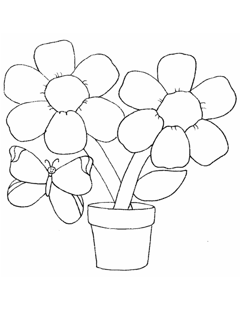 Coloring page: Flowers (Nature) #155101 - Free Printable Coloring Pages