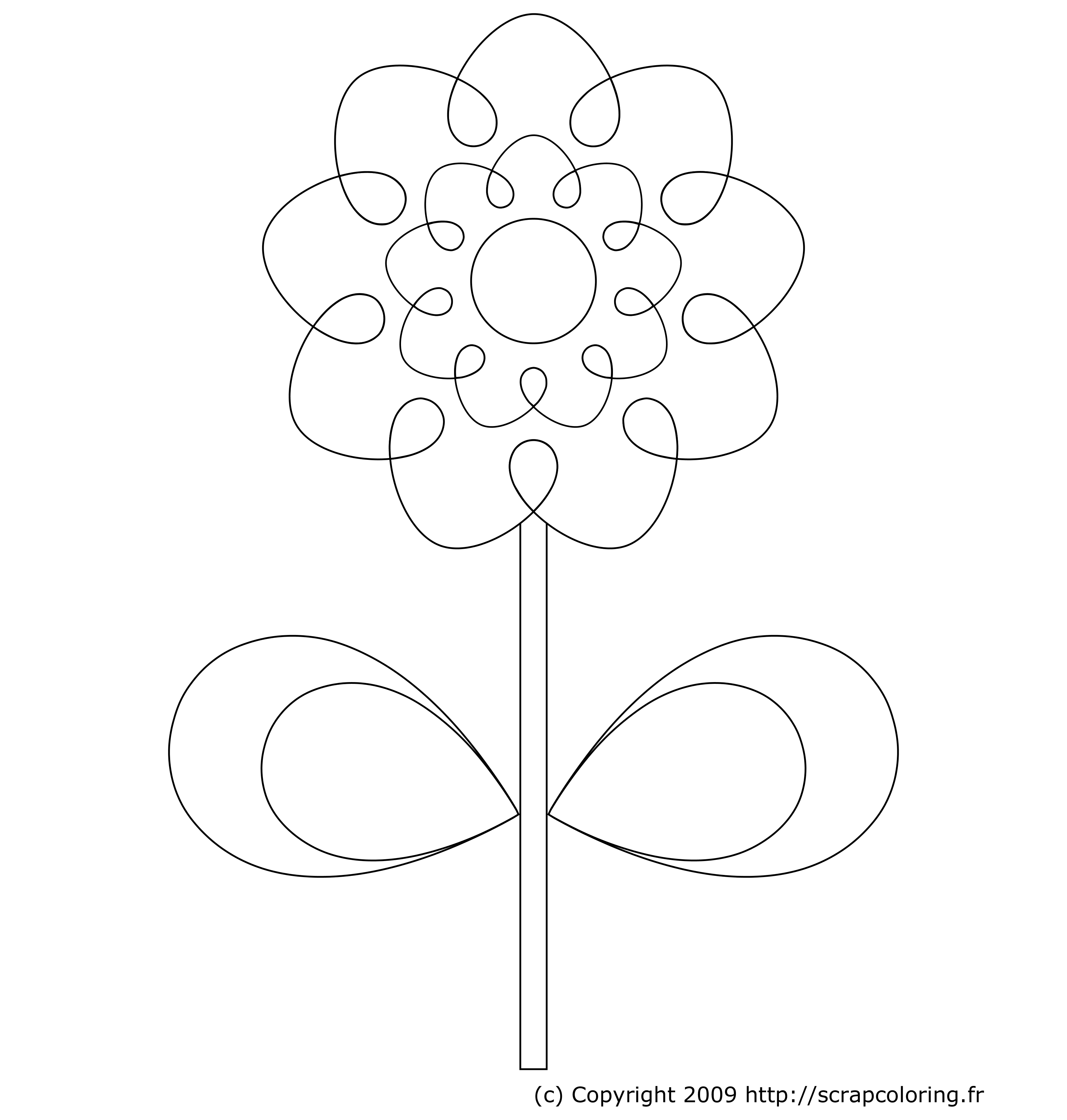 Coloring page: Flowers (Nature) #155119 - Free Printable Coloring Pages