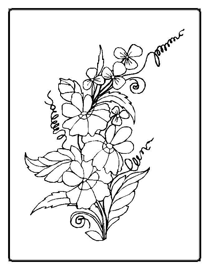 Coloring page: Flowers (Nature) #155183 - Free Printable Coloring Pages