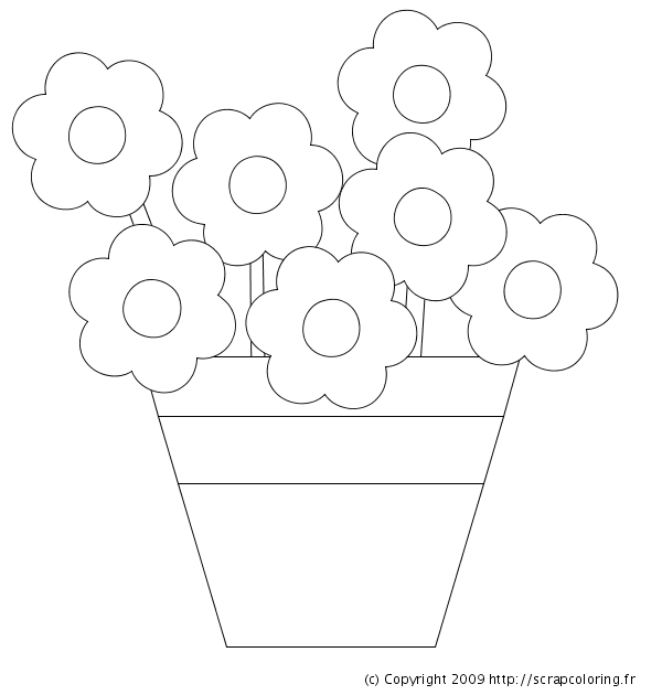 Coloring page: Flowers (Nature) #155190 - Free Printable Coloring Pages