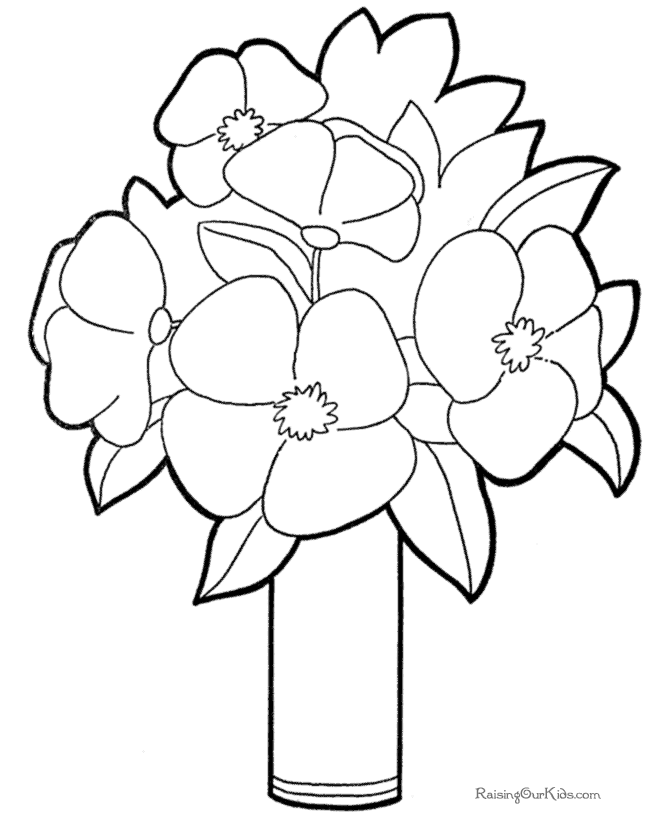 Coloring page: Flowers (Nature) #155201 - Free Printable Coloring Pages