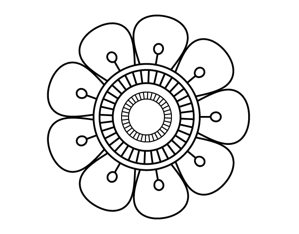 Coloring page: Flowers (Nature) #155205 - Free Printable Coloring Pages