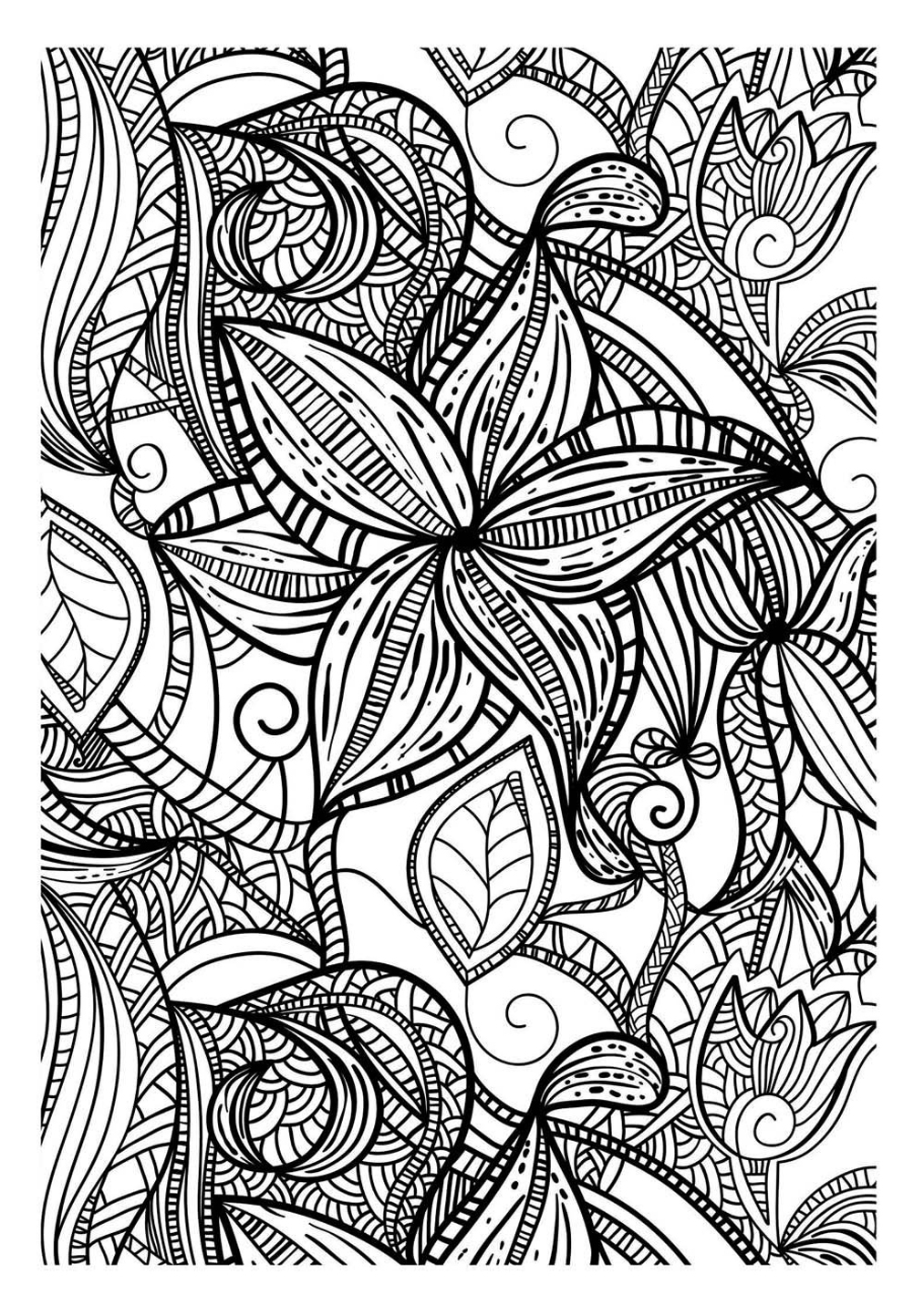 Coloring page: Flowers (Nature) #155240 - Free Printable Coloring Pages