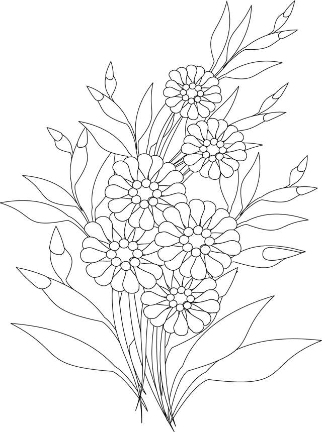 Coloring page: Flowers (Nature) #155244 - Free Printable Coloring Pages