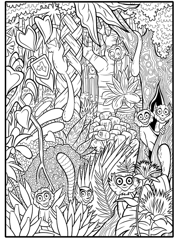 Coloring page: Forest (Nature) #157017 - Free Printable Coloring Pages