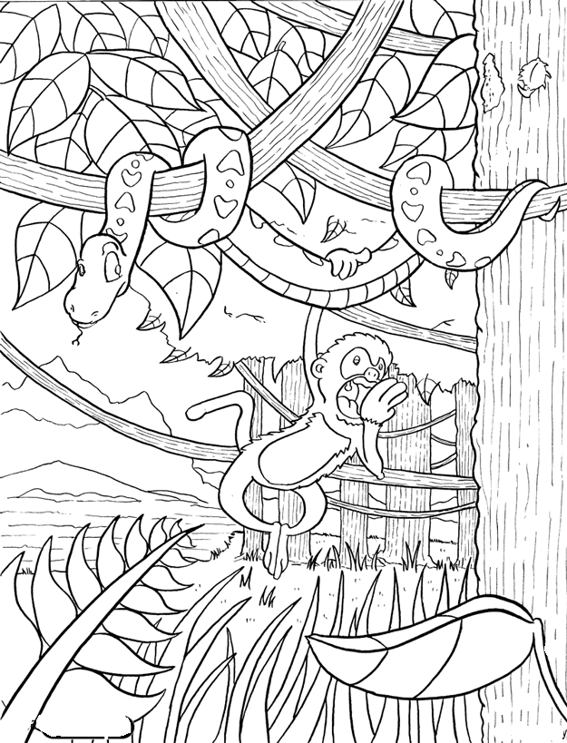 Coloring page: Forest (Nature) #157105 - Free Printable Coloring Pages
