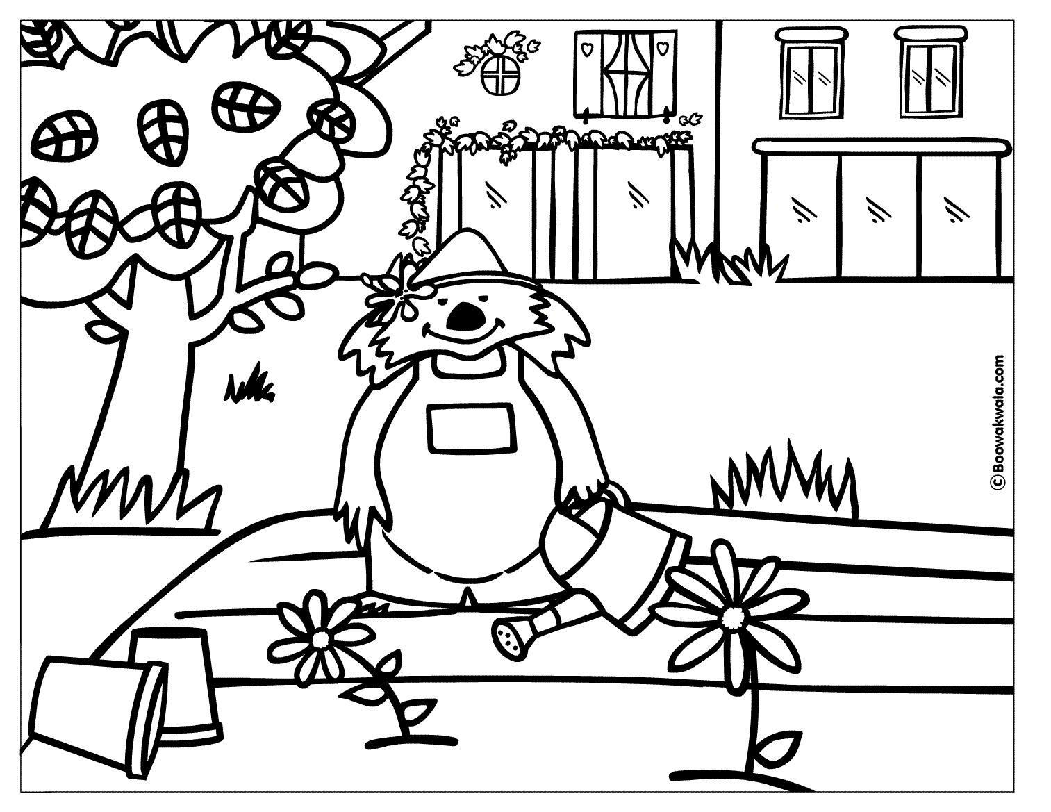 Coloring page: Garden (Nature) #166316 - Free Printable Coloring Pages