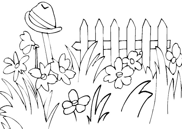Coloring page: Garden (Nature) #166328 - Free Printable Coloring Pages