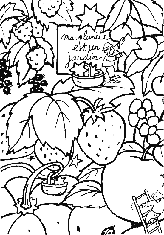 Coloring page: Garden (Nature) #166352 - Free Printable Coloring Pages