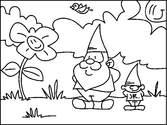Coloring page: Garden (Nature) #166392 - Free Printable Coloring Pages