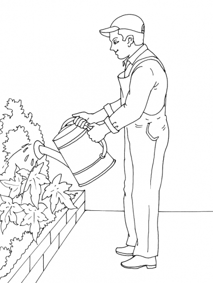 Coloring page: Garden (Nature) #166413 - Free Printable Coloring Pages