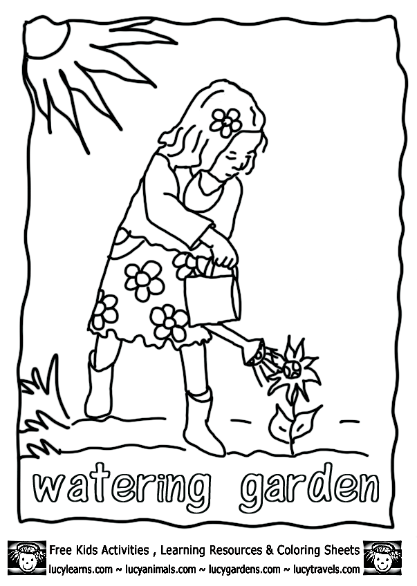 Coloring page: Garden (Nature) #166427 - Free Printable Coloring Pages