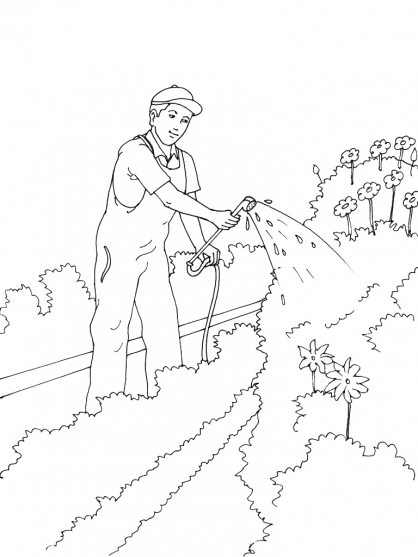 Coloring page: Garden (Nature) #166463 - Free Printable Coloring Pages