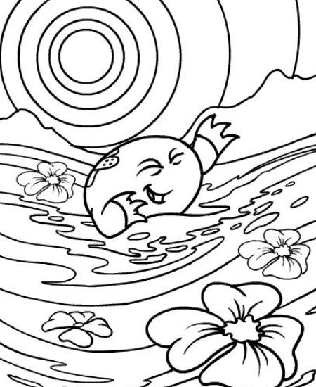 Coloring page: Lake (Nature) #166095 - Free Printable Coloring Pages